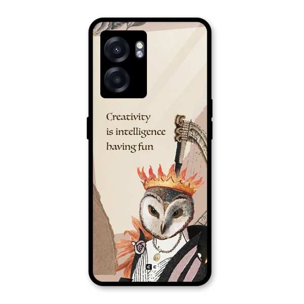 Creativity Intelligence Glass Back Case for Realme Narzo 50 5G