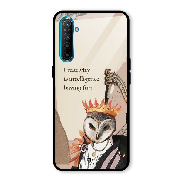 Creativity Intelligence Glass Back Case for Realme XT