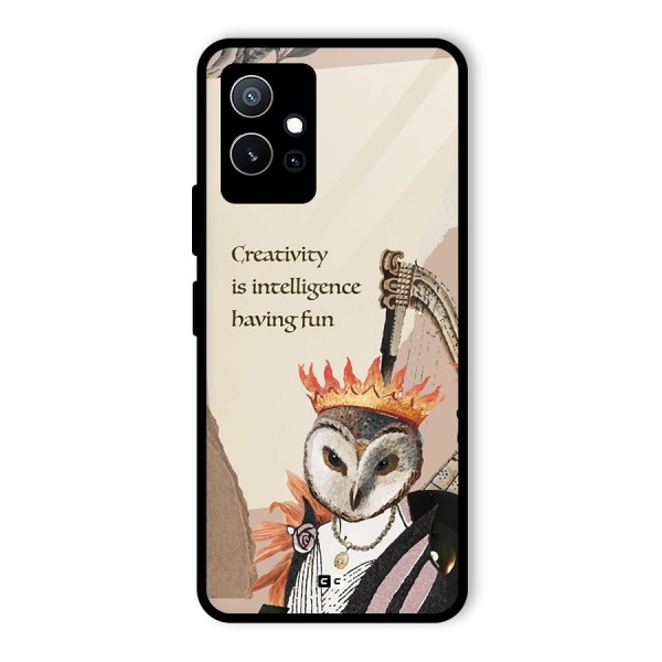 Creativity Intelligence Glass Back Case for Vivo T1 5G