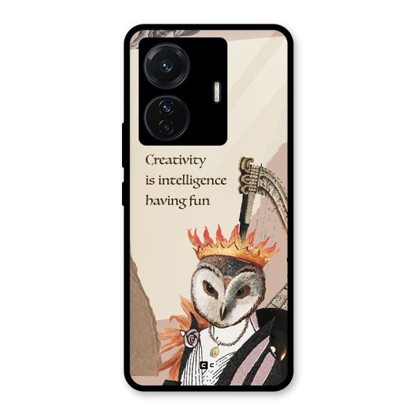 Creativity Intelligence Glass Back Case for Vivo T1 Pro