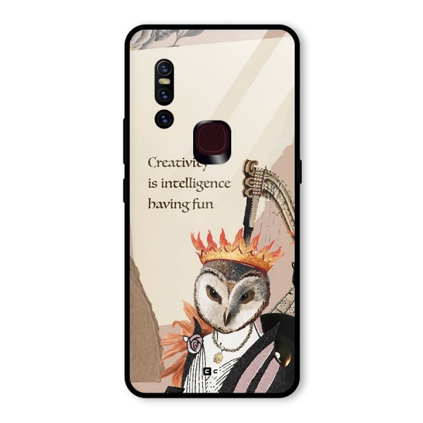 Creativity Intelligence Glass Back Case for Vivo V15