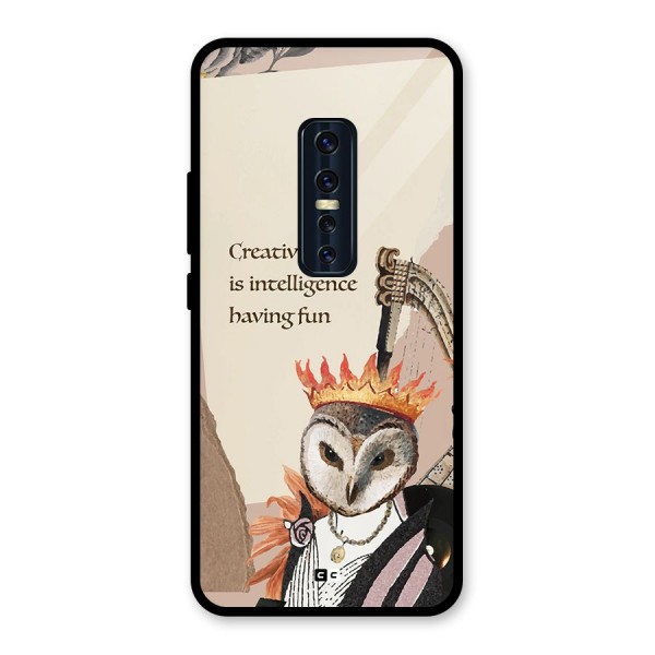 Creativity Intelligence Glass Back Case for Vivo V17 Pro