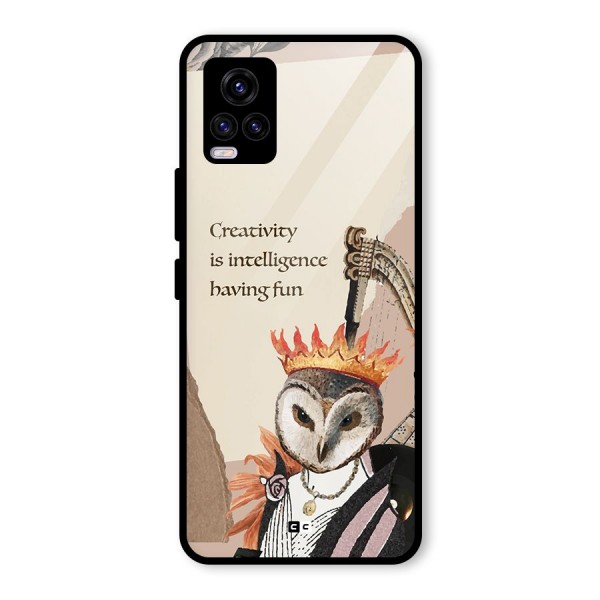 Creativity Intelligence Glass Back Case for Vivo V20