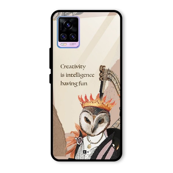 Creativity Intelligence Glass Back Case for Vivo V20 Pro