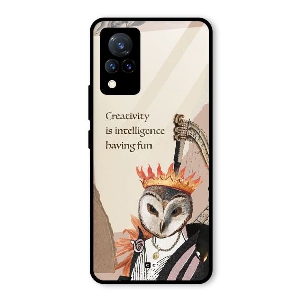 Creativity Intelligence Glass Back Case for Vivo V21 5G