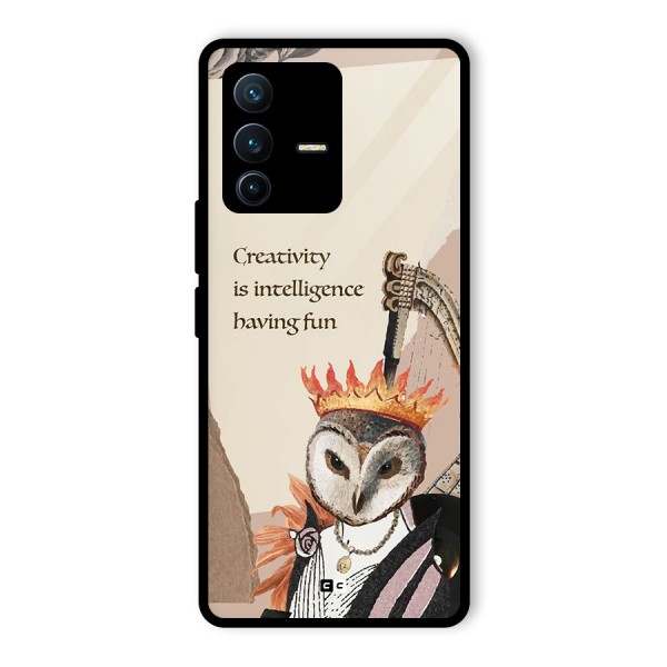 Creativity Intelligence Glass Back Case for Vivo V23 Pro