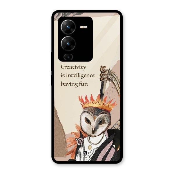 Creativity Intelligence Glass Back Case for Vivo V25 Pro