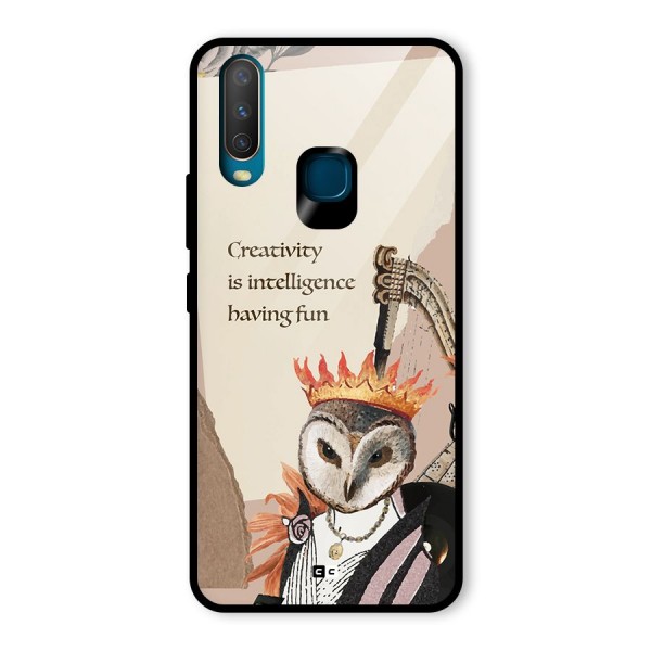 Creativity Intelligence Glass Back Case for Vivo Y15