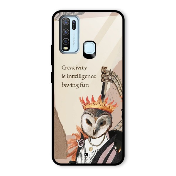 Creativity Intelligence Glass Back Case for Vivo Y30