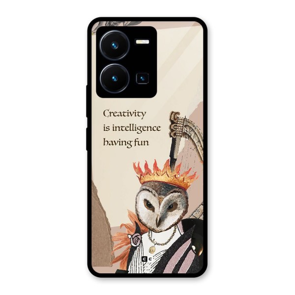 Creativity Intelligence Glass Back Case for Vivo Y35