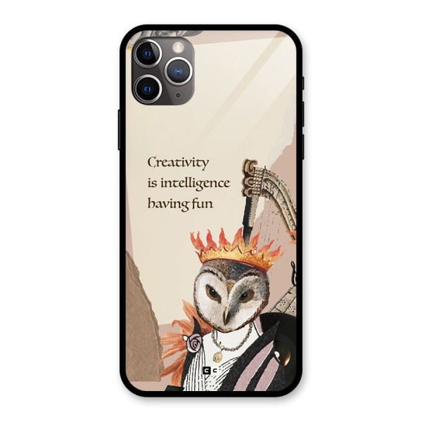 Creativity Intelligence Glass Back Case for iPhone 11 Pro Max