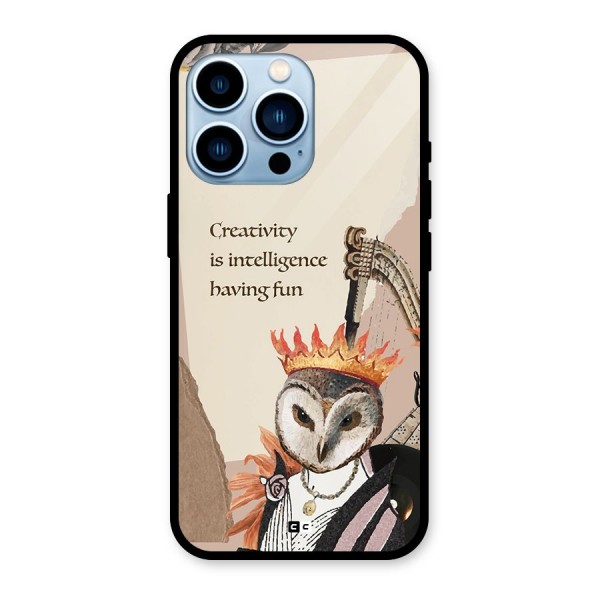 Creativity Intelligence Glass Back Case for iPhone 13 Pro