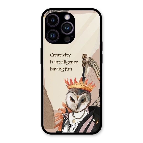 Creativity Intelligence Glass Back Case for iPhone 14 Pro Max