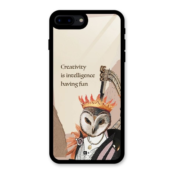 Creativity Intelligence Glass Back Case for iPhone 7 Plus