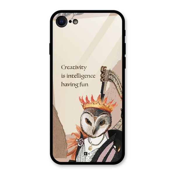 Creativity Intelligence Glass Back Case for iPhone 8