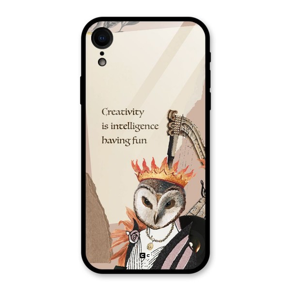 Creativity Intelligence Glass Back Case for iPhone XR