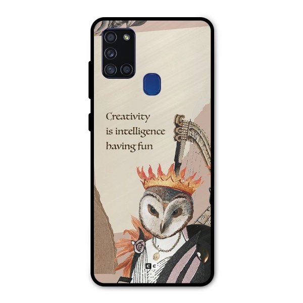 Creativity Intelligence Metal Back Case for Galaxy A21s