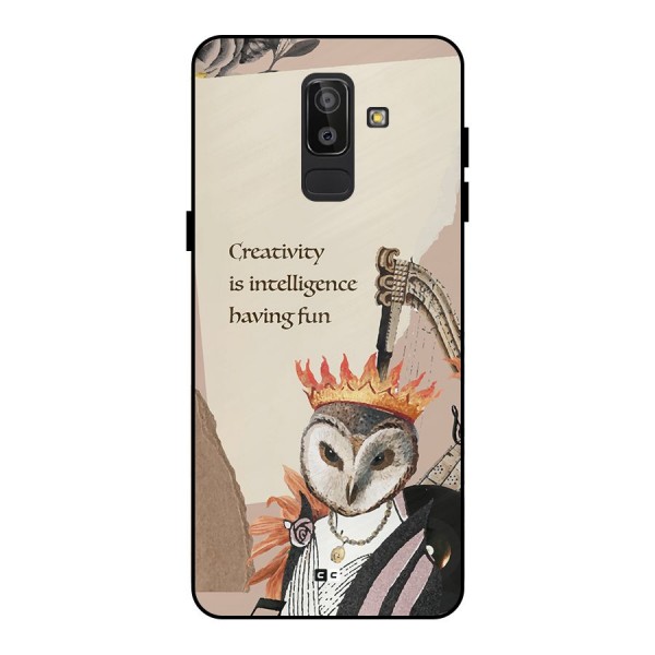 Creativity Intelligence Metal Back Case for Galaxy J8