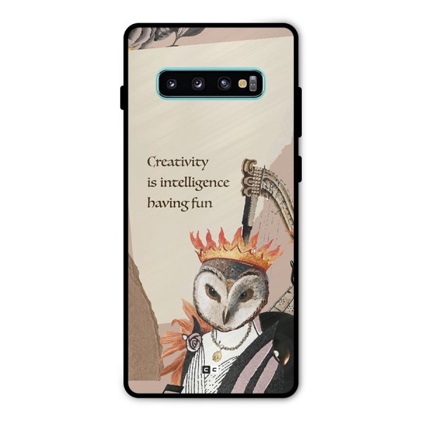 Creativity Intelligence Metal Back Case for Galaxy S10 Plus