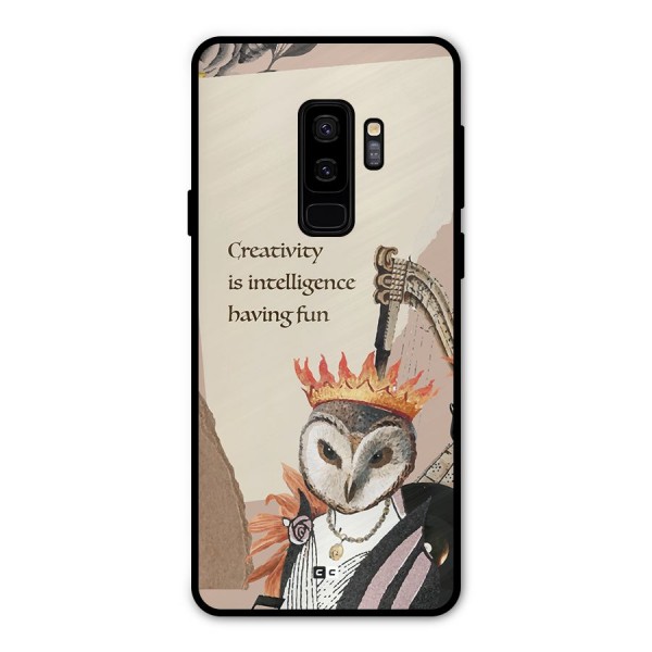 Creativity Intelligence Metal Back Case for Galaxy S9 Plus