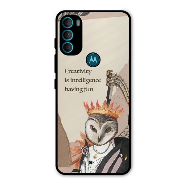 Creativity Intelligence Metal Back Case for Moto G71 5G