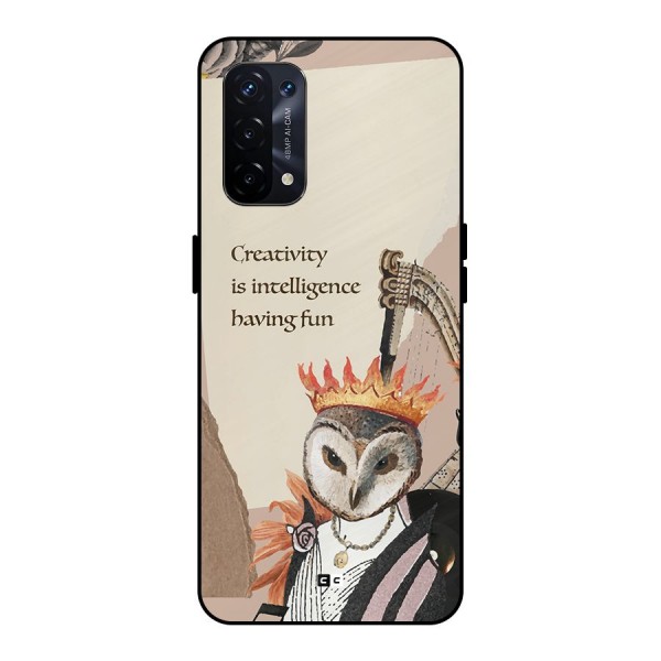 Creativity Intelligence Metal Back Case for Oppo A74 5G