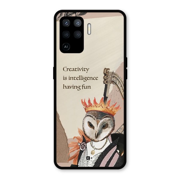 Creativity Intelligence Metal Back Case for Oppo F19 Pro