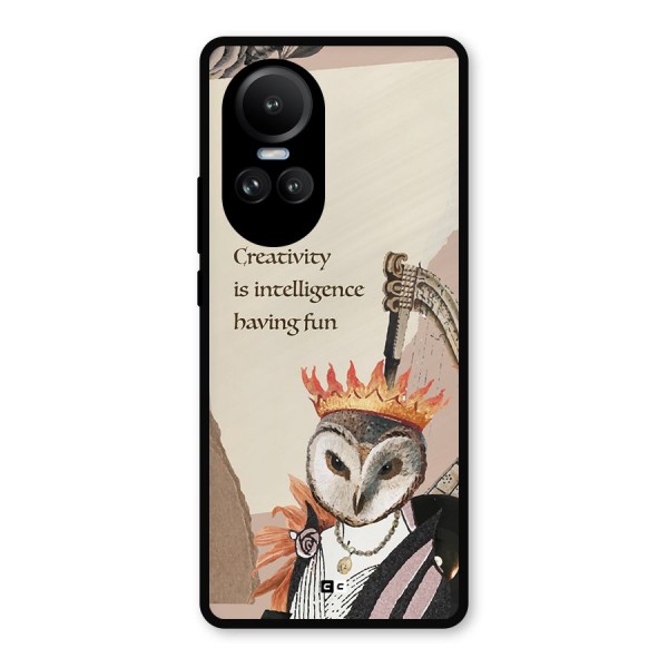 Creativity Intelligence Metal Back Case for Oppo Reno10 Pro