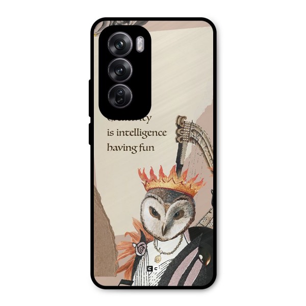 Creativity Intelligence Metal Back Case for Oppo Reno12 Pro