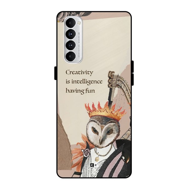 Creativity Intelligence Metal Back Case for Oppo Reno4 Pro