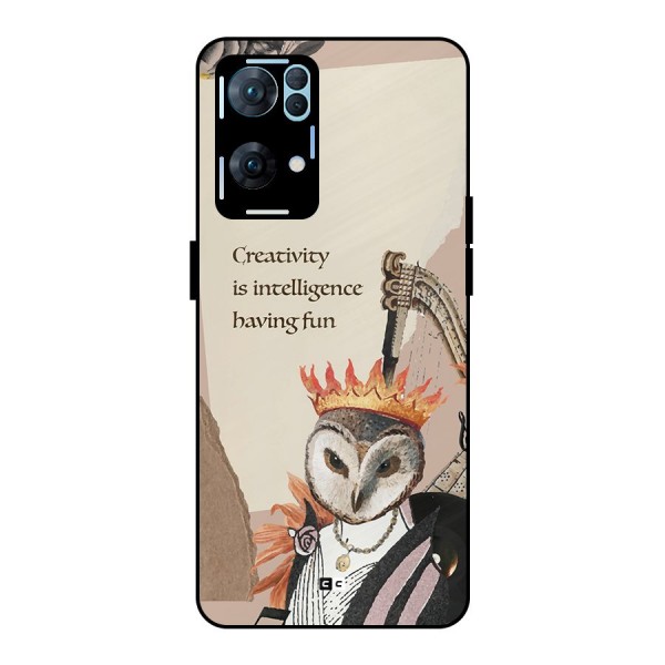 Creativity Intelligence Metal Back Case for Oppo Reno7 Pro 5G