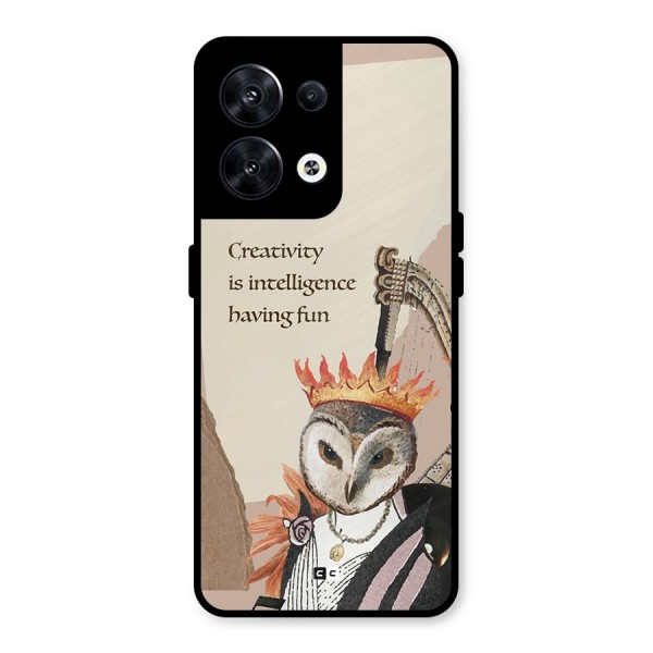 Creativity Intelligence Metal Back Case for Oppo Reno8 5G