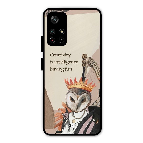 Creativity Intelligence Metal Back Case for Poco M4 Pro 5G