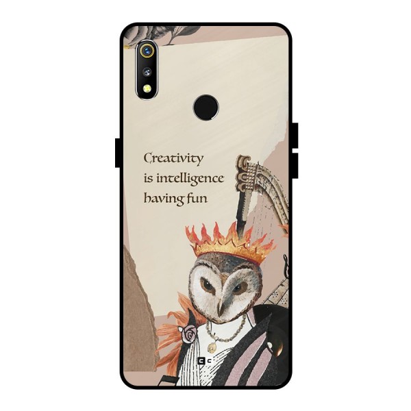 Creativity Intelligence Metal Back Case for Realme 3