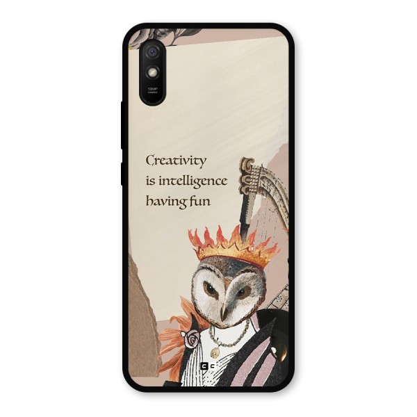 Creativity Intelligence Metal Back Case for Redmi 9a