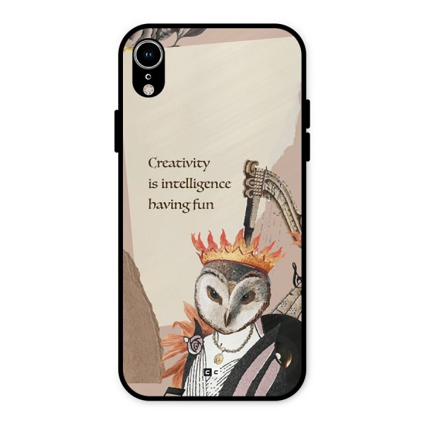 Creativity Intelligence Metal Back Case for iPhone XR