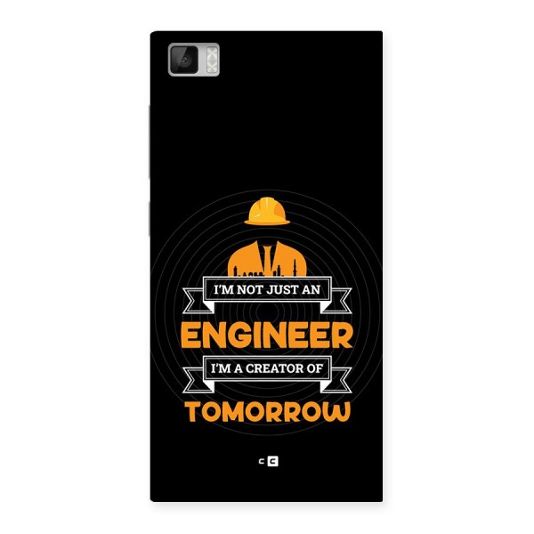 Creator Of Tomorrow Back Case for Mi3