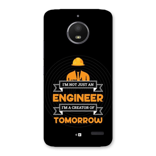 Creator Of Tomorrow Back Case for Moto E4