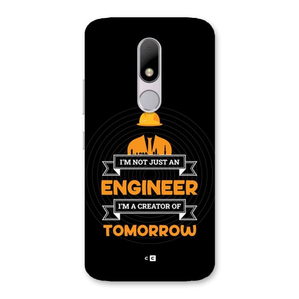 Creator Of Tomorrow Back Case for Moto M