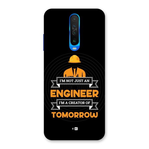 Creator Of Tomorrow Back Case for Poco X2