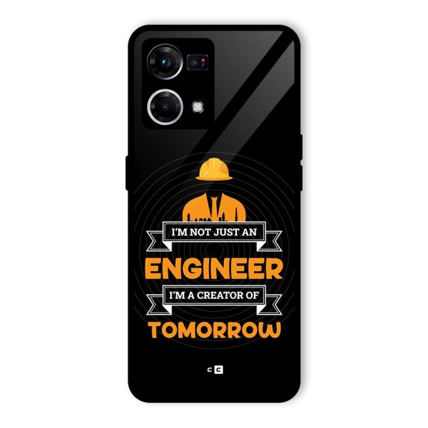 Creator Of Tomorrow Glass Back Case for Oppo F21 Pro 4G