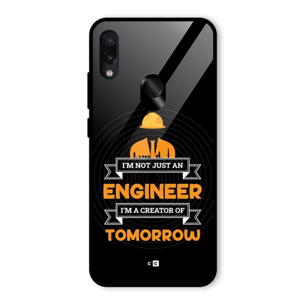 Creator Of Tomorrow Glass Back Case for Redmi Note 7S