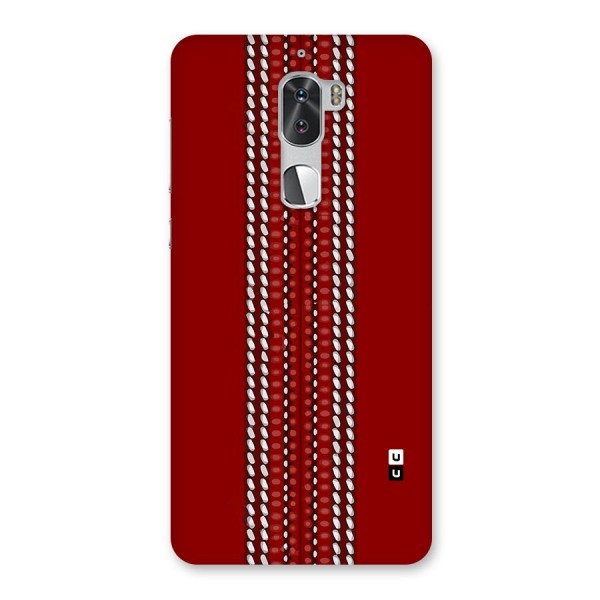 Cricket Ball Pattern Back Case for Coolpad Cool 1