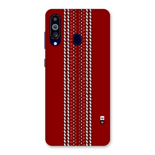 Cricket Ball Pattern Back Case for Galaxy A60