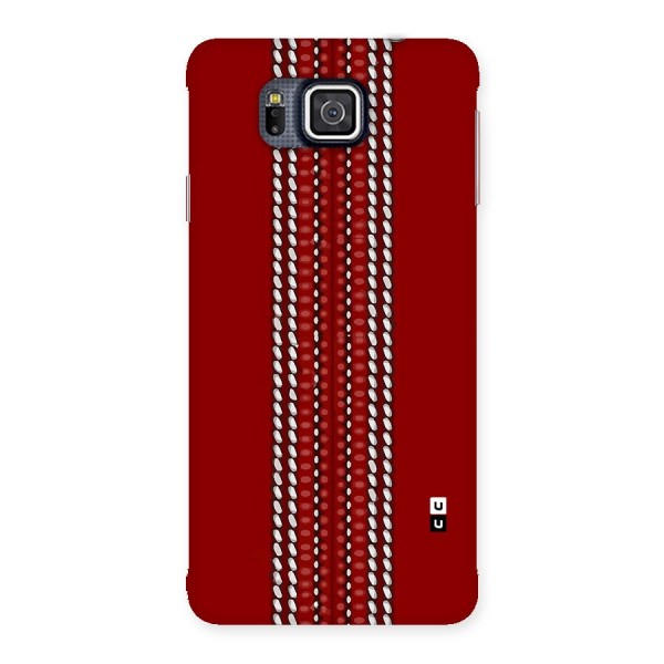 Cricket Ball Pattern Back Case for Galaxy Alpha