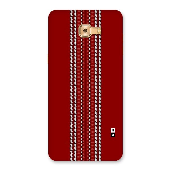 Cricket Ball Pattern Back Case for Galaxy C9 Pro