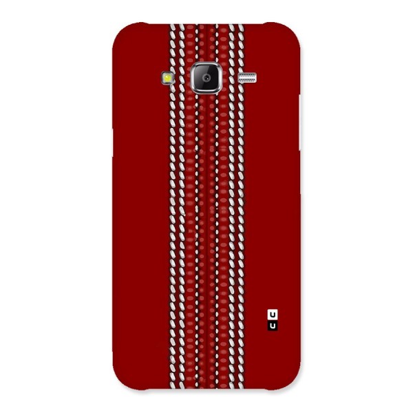 Cricket Ball Pattern Back Case for Galaxy J5