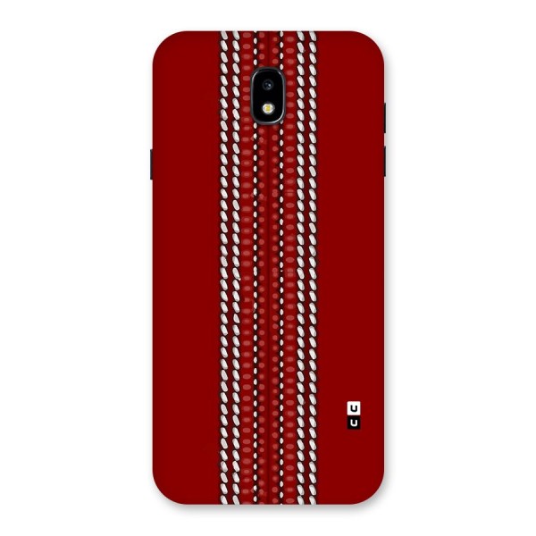 Cricket Ball Pattern Back Case for Galaxy J7 Pro