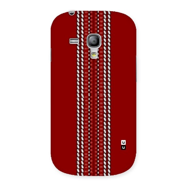 Cricket Ball Pattern Back Case for Galaxy S3 Mini