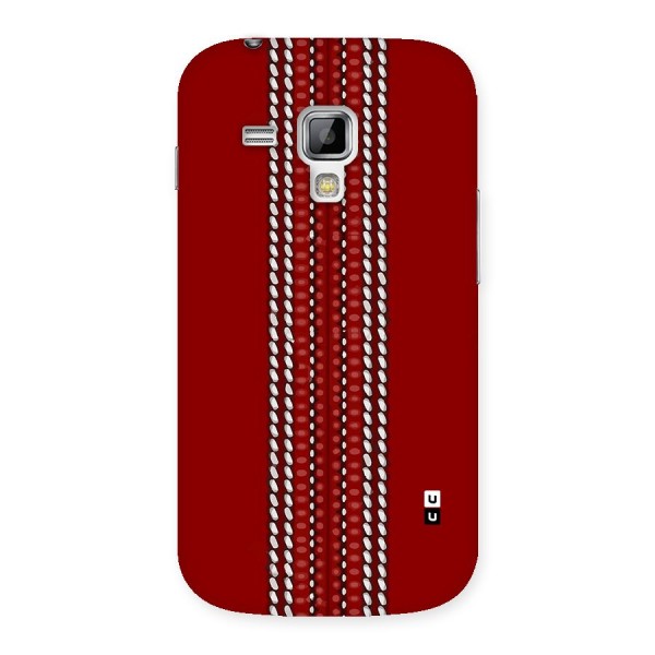 Cricket Ball Pattern Back Case for Galaxy S Duos